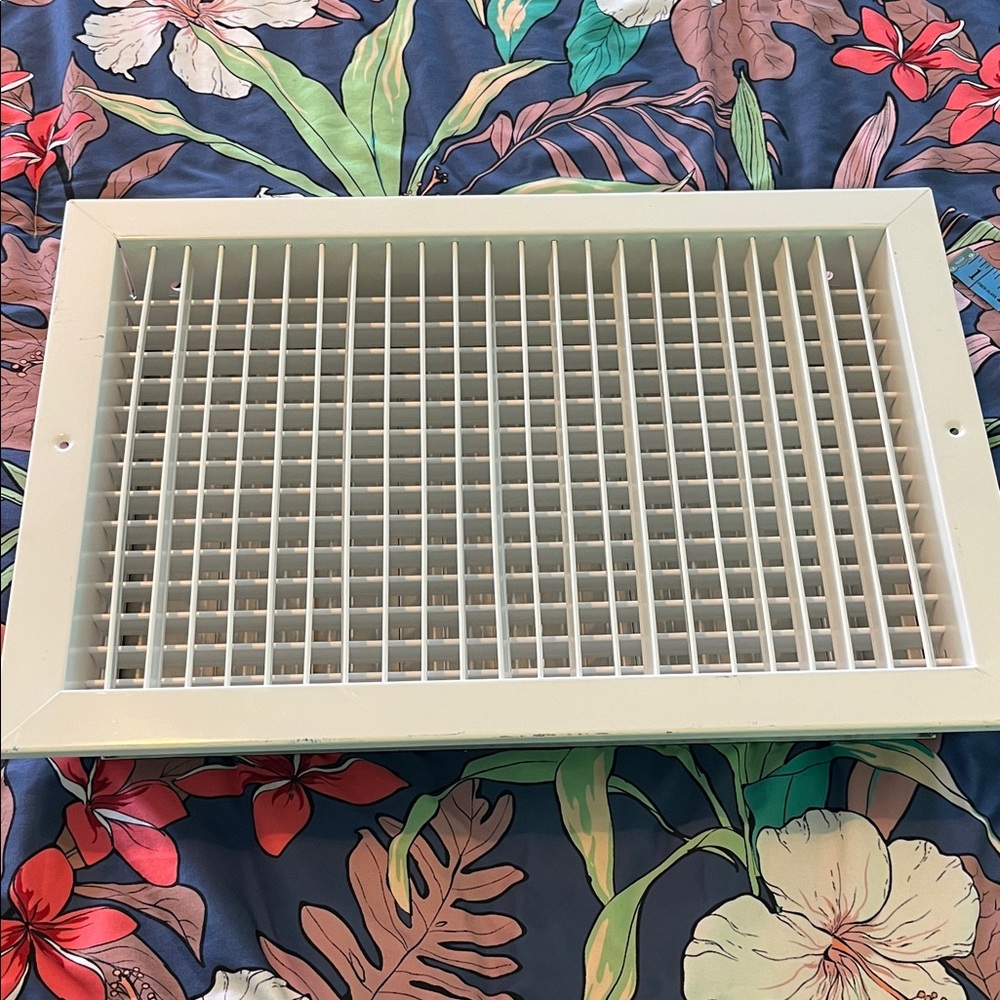 White HVAC Return Air Grille Vent Cover - White